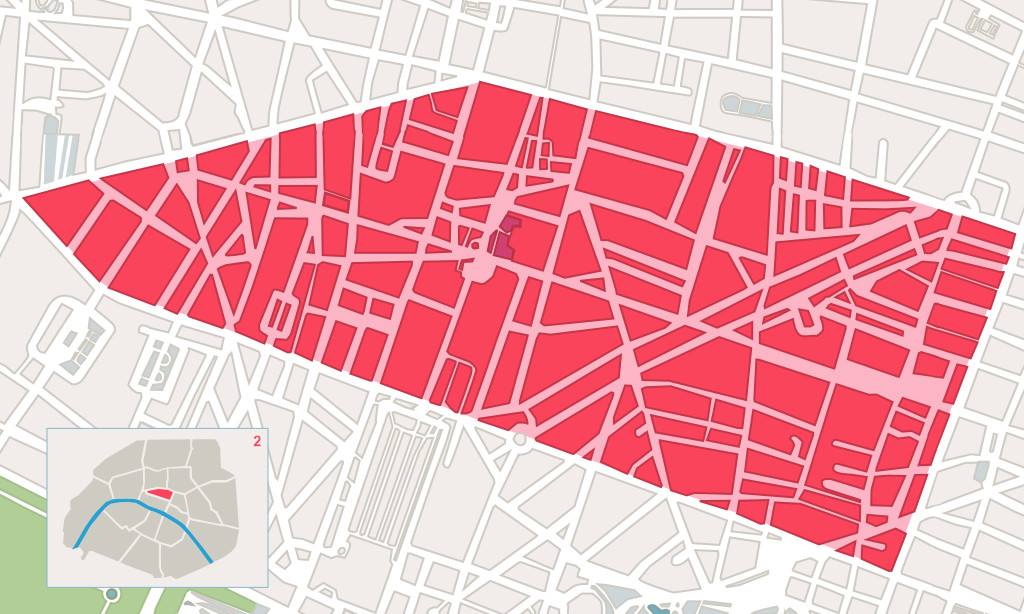 carte 2eme arrondissement paris