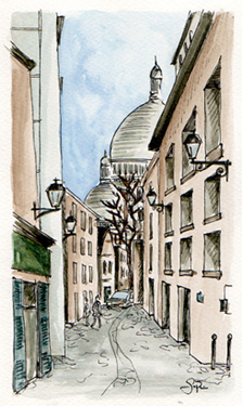 montmartre croquis sophie rocher