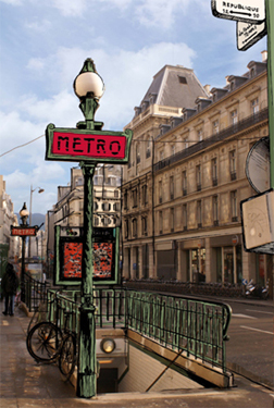 collage photo metro paris