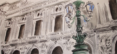 croquis opéra paris