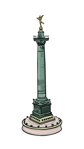 colonne de juillet dessin julien dugue