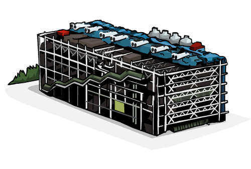 centre pompidou dessin