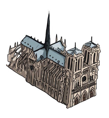 dessin notre dame julien dugue