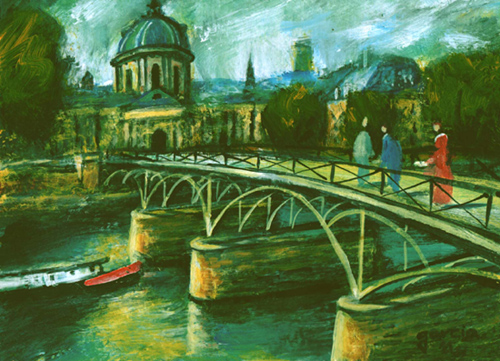 peinture pont des arts claude garcia