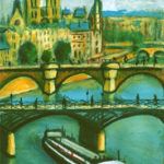 la seine pont des arts peinture