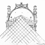 pyramide du louvre croquis