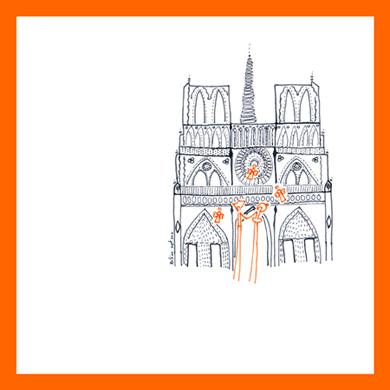 notre dame paris illustration