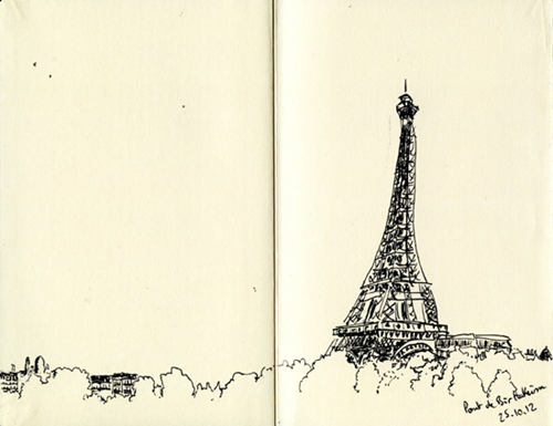 tour eiffel croquis