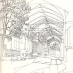 halles de paris dessin