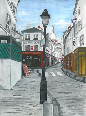 rue norvins peinture