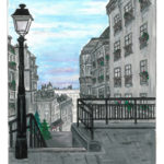 peinture escaliers montmartre