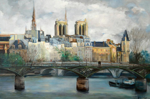 peinture pont des arts