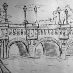 dessin feutre pont neuf