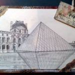 Dessin du Louvre par Violette Cordeau