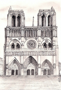 notre dame dessin