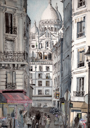 peinture sacre coeur rue briquet