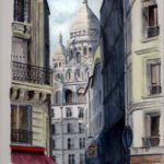 sacré coeur dessin rue briquet