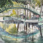 aquarelle canal st martin