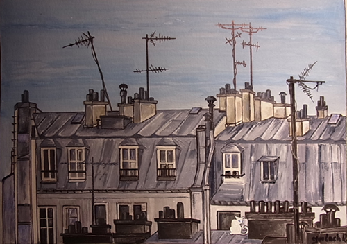 peinture toits paris