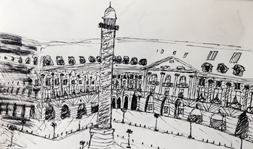 croquis place vendome