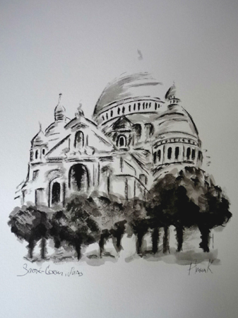 sacré coeur croquis