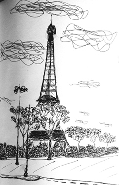 tour eiffel croquis