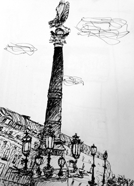 colonne opéra croquis