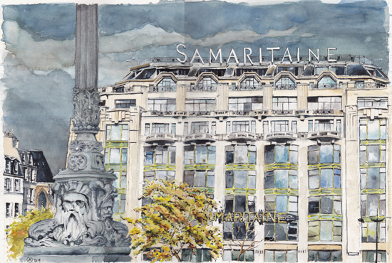 aquarelle samaritaine