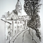 rue abreuvoir dessin