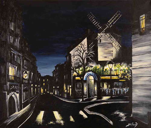 moulin galette peinture