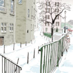 Dessin du quai de Montebello par Laurence Gérardin