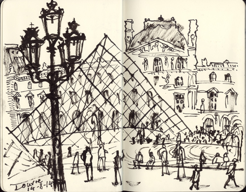 croquis louvre