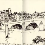 Dessin du pont Royal par Nick Richards