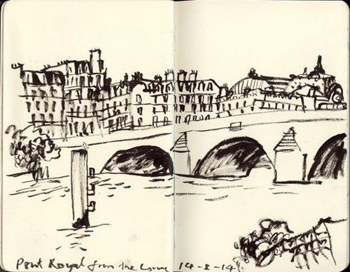 pont royal croquis