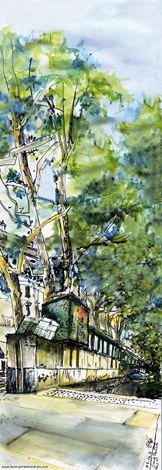 bouquiniste paris dessin