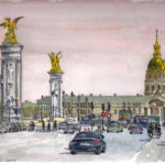 peinture pont alexandre