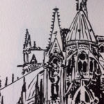 croquis notre dame paris