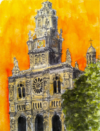 dessin eglise trinite