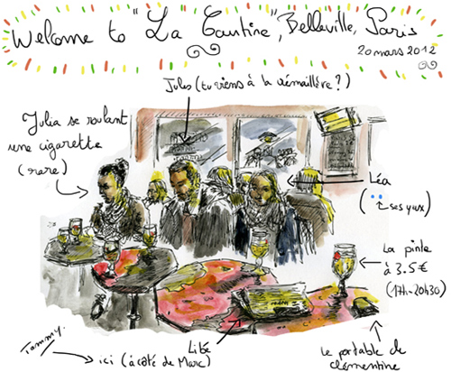 croquis la cantine