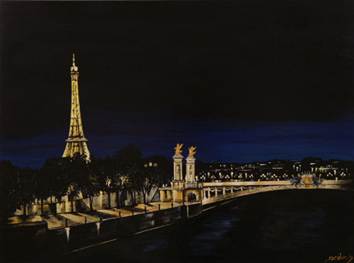 peinture pont alexandre