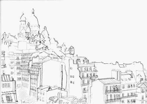 croquis butte montmartre