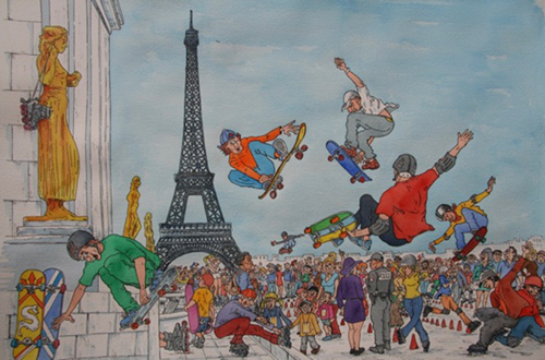 dessin trocadero