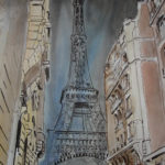 tour eiffel croquis paris