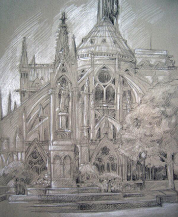 dessin notre dame harry boudchicha