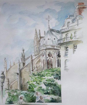 peinture chevet notre dame