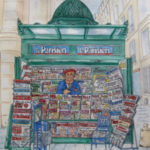 dessin kiosque paris