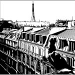 illustration toits paris