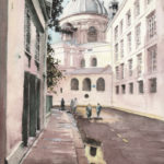 rue mazarine aquarelle