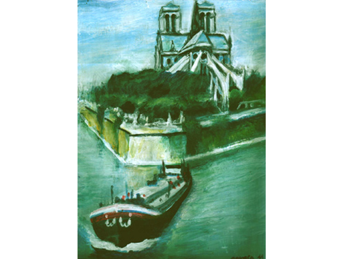 chevet notre dame peinture