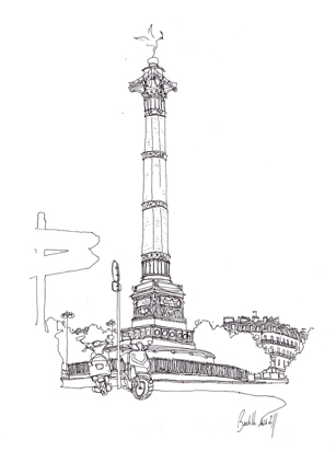 dessin colonne de juillet